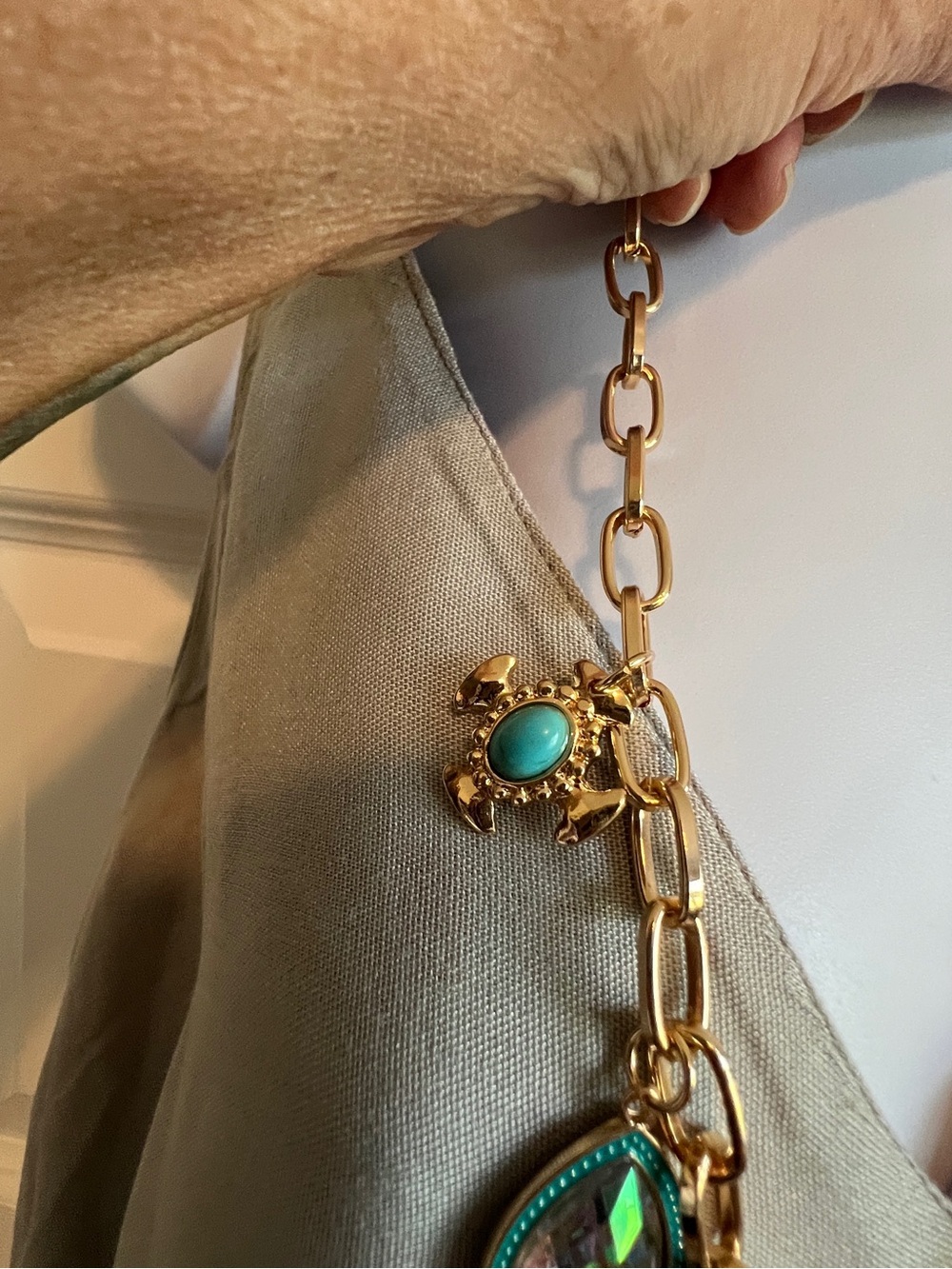 ARATTA NWOT Boho Western Cowboy Coastal Cowgirl Necklace Earring Set - Picture 5 of 9